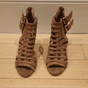 Vince Camuto Women's Nude Revey Cage Heel Sandal